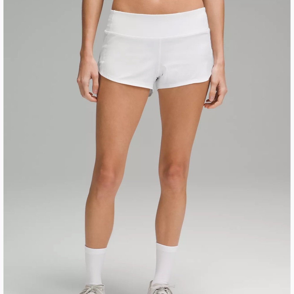 Lululemon Speed Up Low-Rise Lined Short 2.5" White